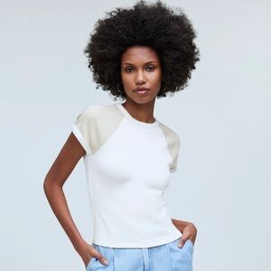 NWT Madewell Raglan-Sleeve Baby Tee XS